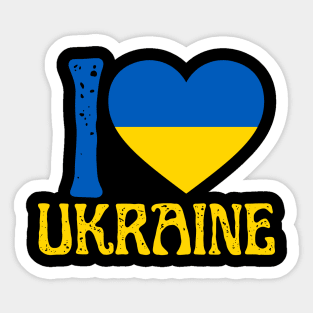 I Love Ukraine Sticker
